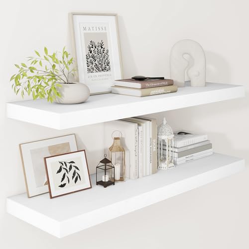Deep Floating Shelves 36x12” Set of 2 (2 Count)