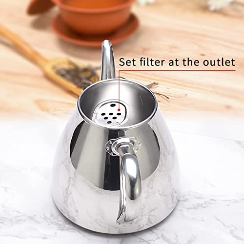 Stainless Steel Teapot Coffee Servers 1500ml