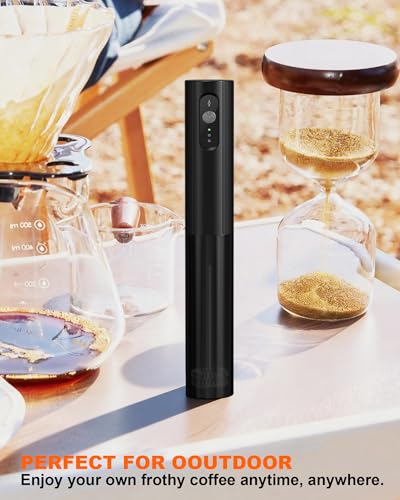 3 Speed Rechargeable Milk Frother Handheld Foam Maker