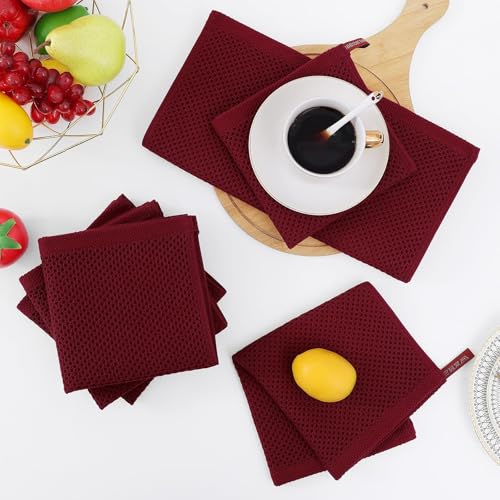 100% Cotton Waffle Weave Kitchen Dish Cloths 18 (18 Count)