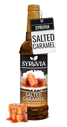 Coffee Syrup Salted Caramel Flavored Syrup for Drinks (25.4 Fl Oz)
