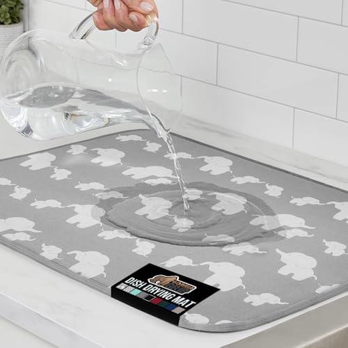 Ultra Absorbent Microfiber Dish Drying Mat