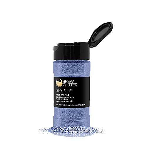 Sky Blue BREW GLITTER Edible Glitter For Drinks