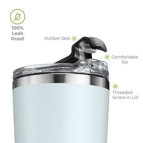 16 oz Insulated Coffee Tumbler with Leakproof Lid