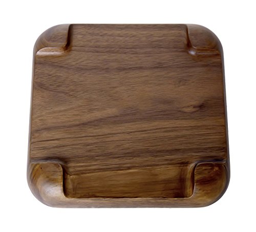 Rustic Walnut Wooden Tray Solid Wood Serving Tray Square Rectangle Platter Tea Tray Coffee Table Tray