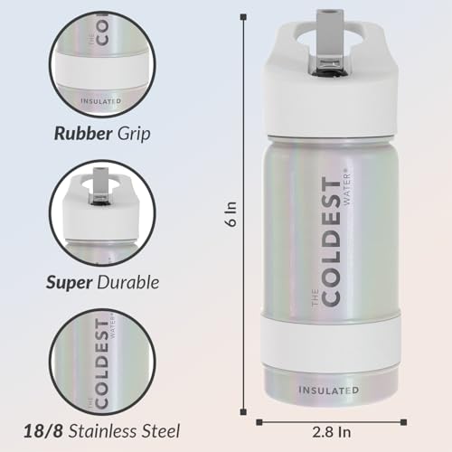 Coldest Insulated Water Bottle with Straw Lid