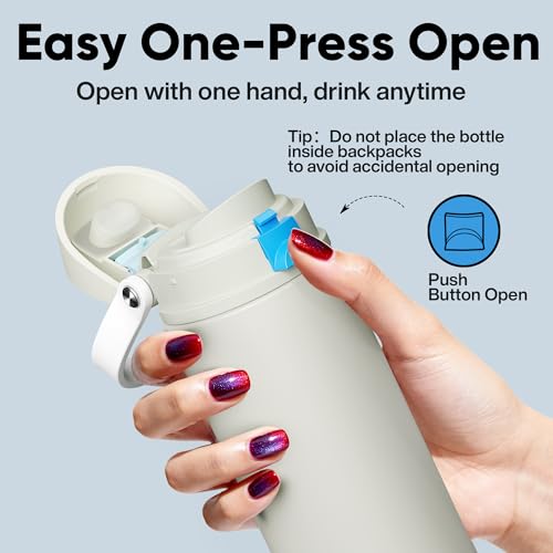 Insulated Water Bottle with Straw