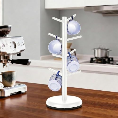 Mug Holder 360° Rotating Mug Tree Holds 8 Coffee Cups