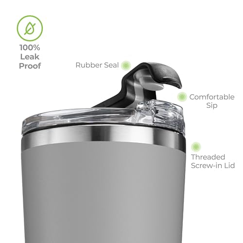16 oz Insulated Coffee Tumbler with Leakproof Lid