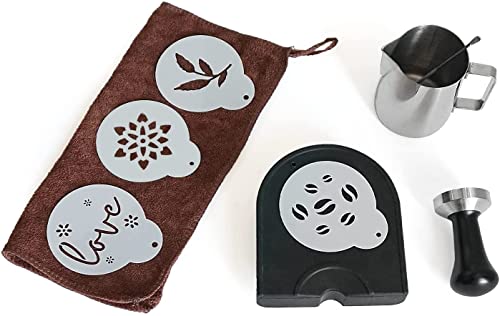 51 mm Coffee Tamper Set Coffee Press for Portafilter Machine Espresso Tamper with Tamper Mat