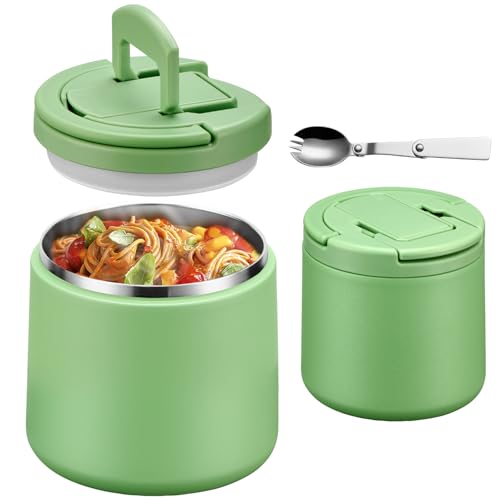 20oz Insulated Vacuum Food Jar with Buckle Lid