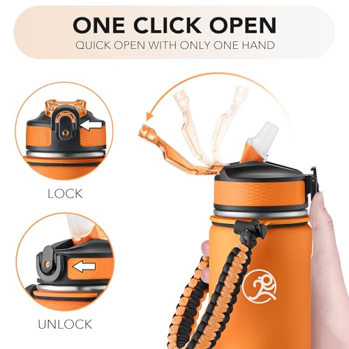 24oz Insulated Stainless Steel Travel Water Bottle