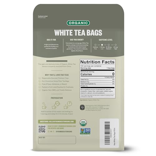 Organic White Tea (100 Count)
