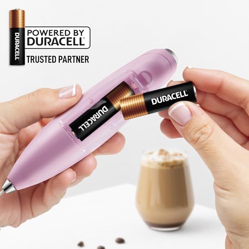 Powerful Milk Frother Wand With Duracell Batteries
