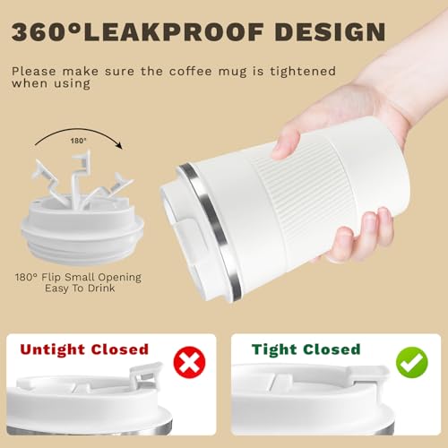 Vacuum Insulated Stainless Steel Travel Coffee Mug