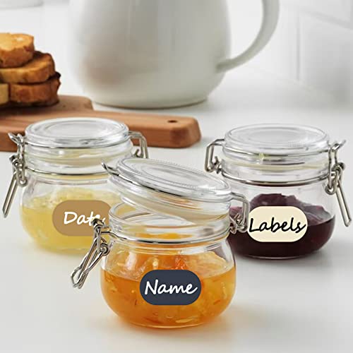 192pcs Removable Waterproof Food Labels with 2 Markers