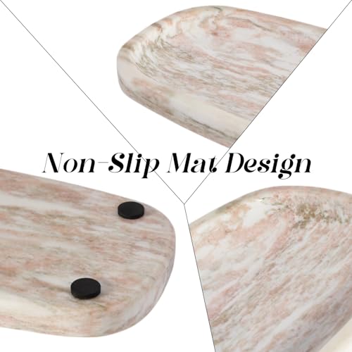 Natural Marble Tray for Bathroom Countertop