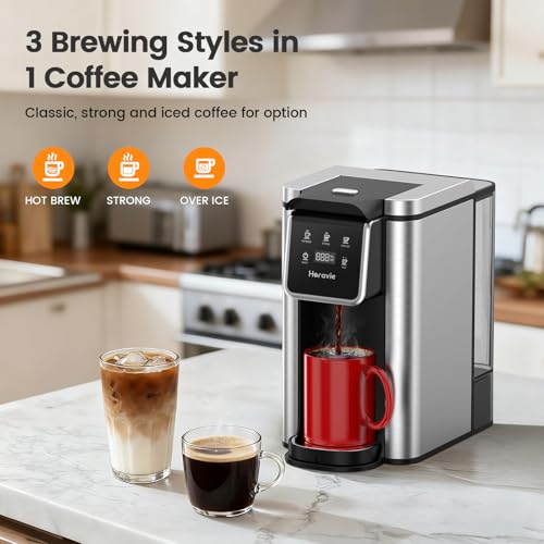 Iced Single Cup Coffee Machine for K Pod and Ground
