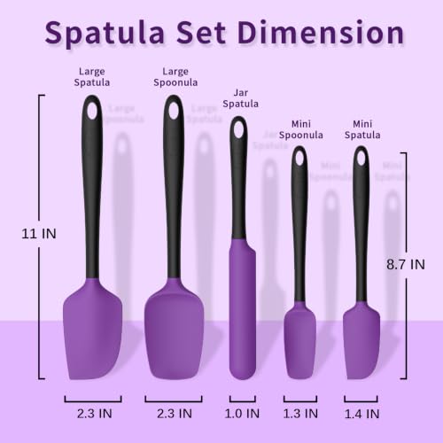 Silicone Spatula Set of 5 (5 Count)