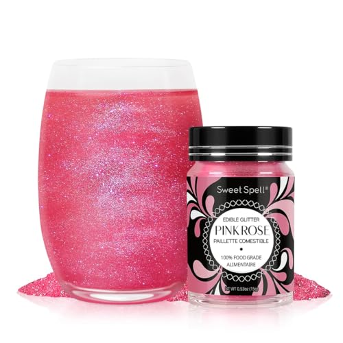 PinkEdible Glitter for Drinks