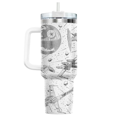 Galaxy Spaceship Sci Fi 40 oz Tumbler with Handle
