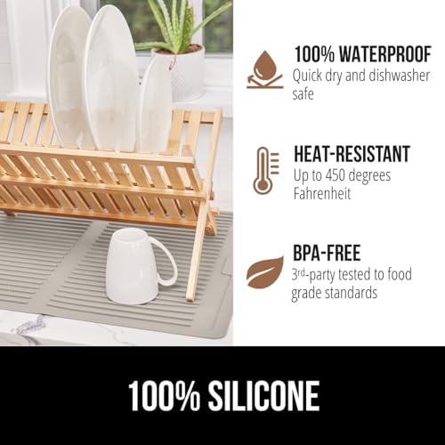 Patented BPA Free Silicone Dish Drying Mat