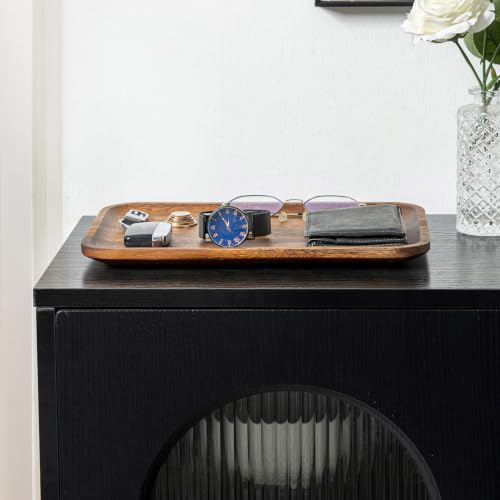 2PCS Serving Wood Valet Tray for Men Women