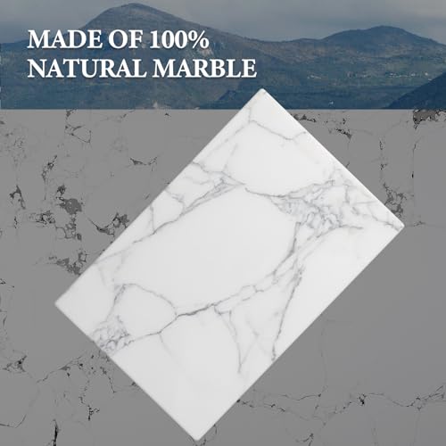 Italian Natural Marble Cutting Board for Kitchen Pastry Bread Macaron Display
