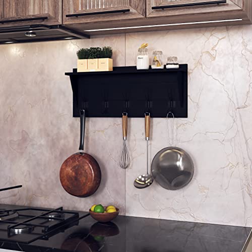Wall Mounted Coat Rack Shelf
