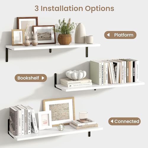 Deep Floating Shelves (2 Count)