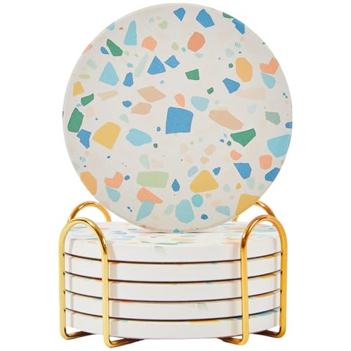Terrazzo Coasters Set of 6 (6 Count)