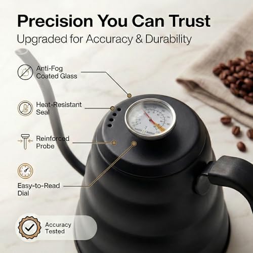 Gooseneck Kettle with Thermometer