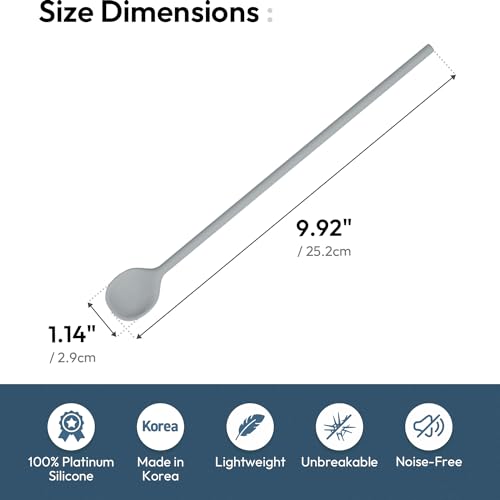 2Pcs 9.9" Silicone coffee stirrer (2 Count)