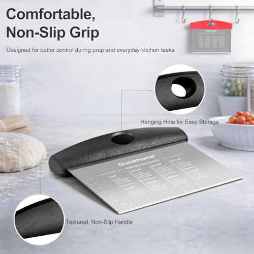 2 Pack Bench Scraper Dough Cutter