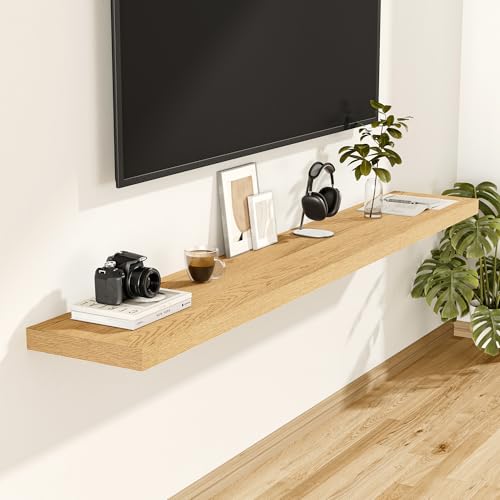 12 Inch Deep Floating Shelves 55 inch Long (2 Count)