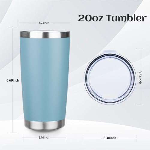 4 Pack 20oz Stainless Steel Travel Coffee Tumbler