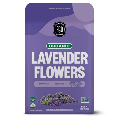 Organic Dried Lavender Flowers (4 Ounce)