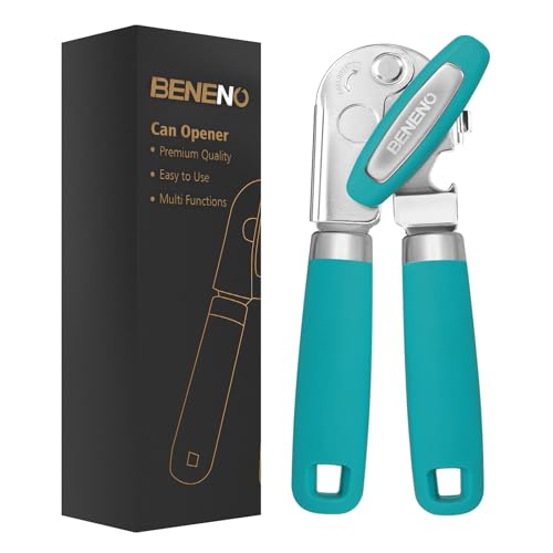Heavy Duty Hand Can Opener Manual with Magnet Lid Remover