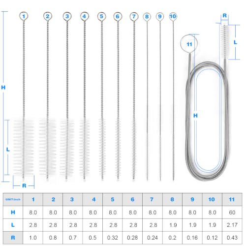 11 Pcs Cleaning Brushes Set (11 Count)