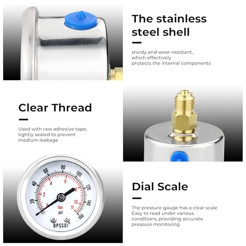 0 160 Psi Low Pressure Gauge