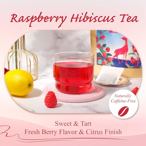 Raspberry Hibiscus Herbal Tea Bags 100 Count