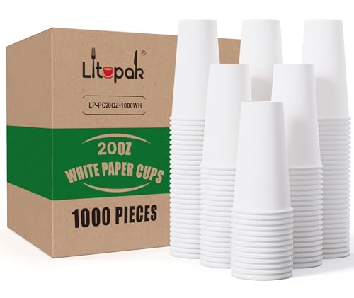 1000 pack Paper Cup Disposable 20 oz (125.99 Count)