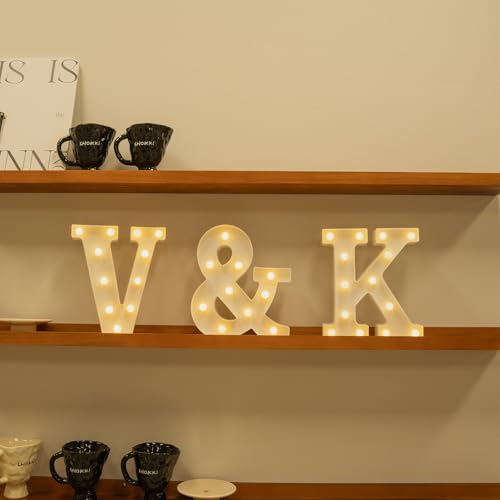 Rechargeable LED Letter Lights Sign Marquee Light Up Letters Sign for Night Light Wedding