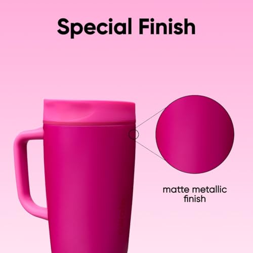 SmoothSip Slider Stainless Steel Insulated Travel Mug with Handle