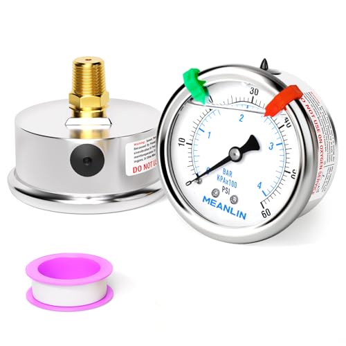 0~60Psi Liquid Filled Pressure Gauge 1
