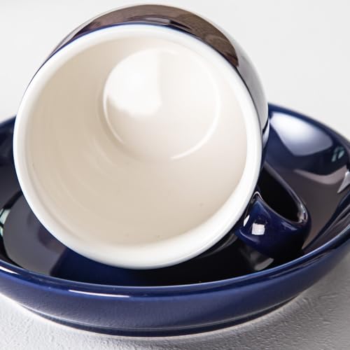 5oz Espresso Cups with Saucers Set (6 Count)