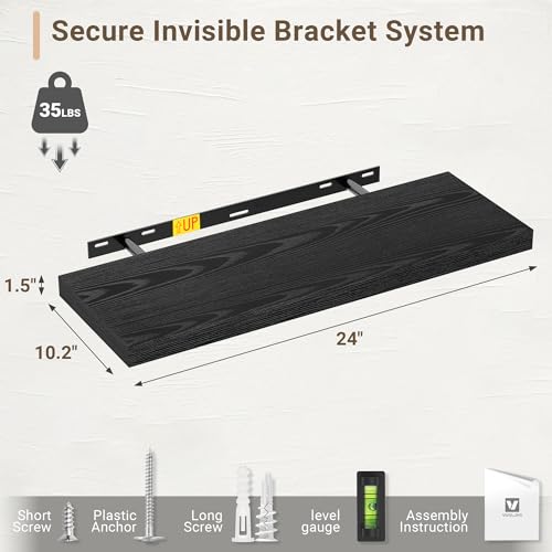10" Deep Floating Shelves (2 Count)