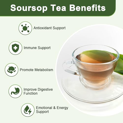 Organic Soursop Leaf Tea Bags (30 Count)