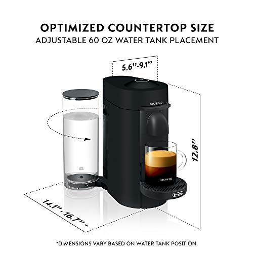 Nespresso Vertuo Plus Deluxe Coffee Machine with Milk Frother