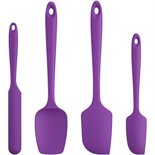 Silicone Spatula Set 600°F High Heat Resistant (4 Count)
